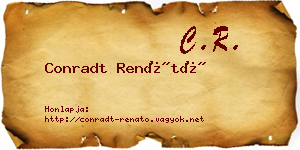 Conradt Renátó névjegykártya